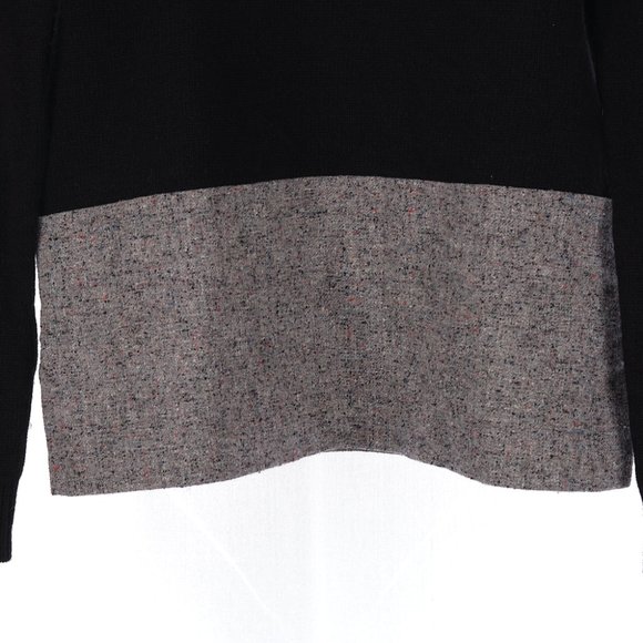 J.Crew Woven Panel Sweater in Black Size XS - Picture 3 of 7